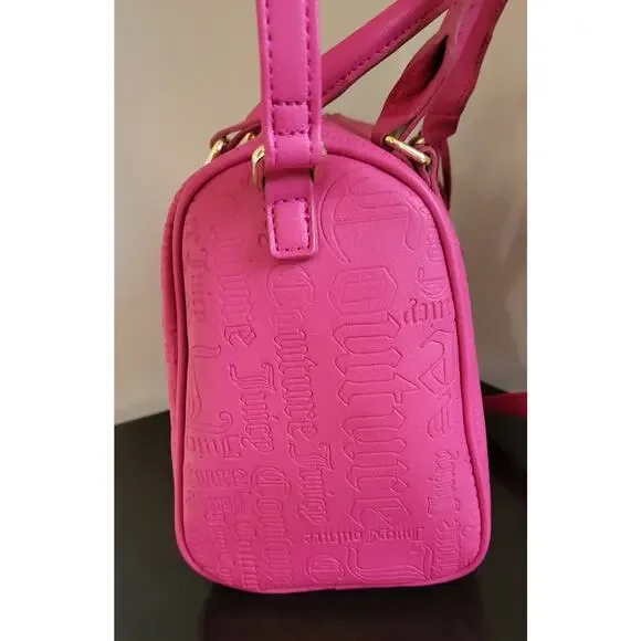 JUICY COUTURE Bag Speedy Satchel - Hot Pink & Matching Wristlet - Picture 16 of 16